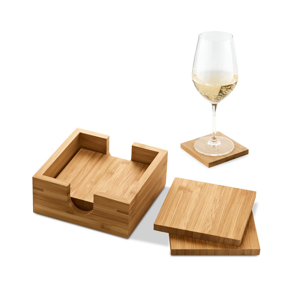 GAUTHIER. Zestaw bambusowych podstawek P037015S ST-93967-160