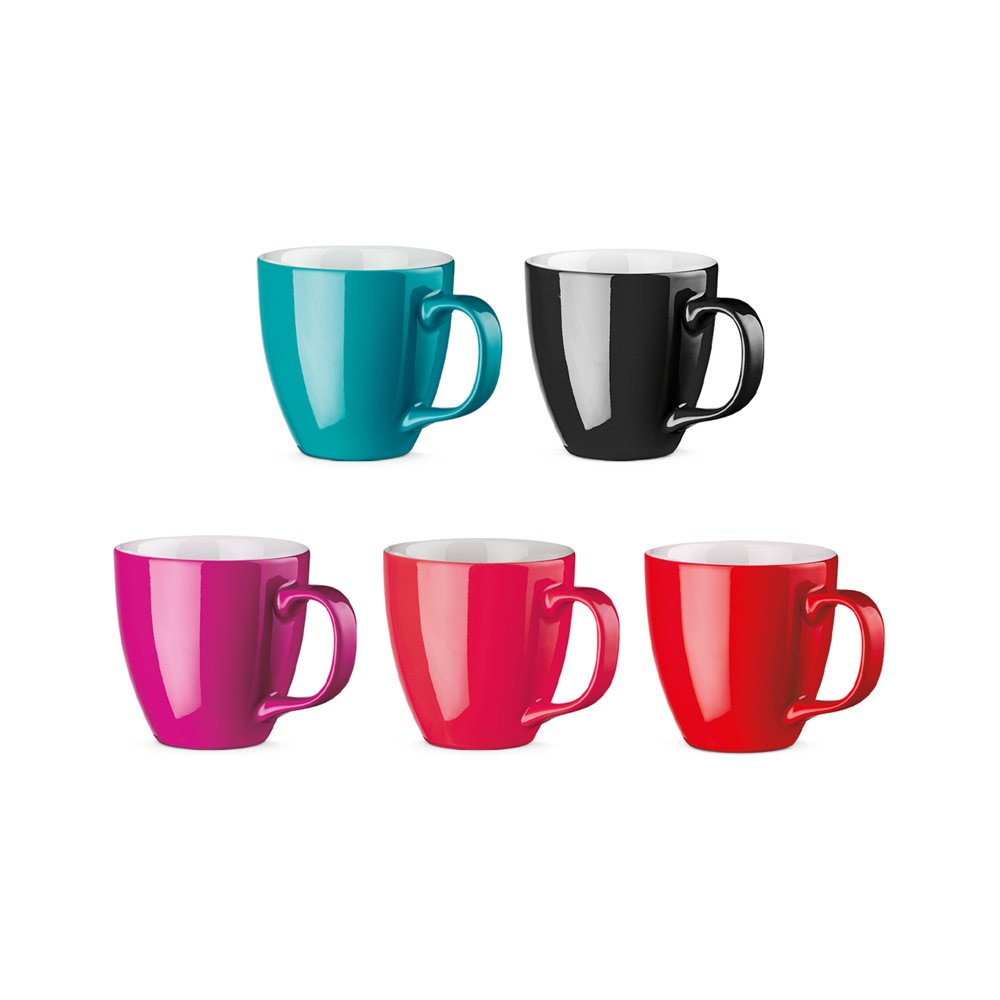 PANTHONY. Porcelanowy kubek z hydroglazurą o pojemności 450 ml P037066S ST-94044-W