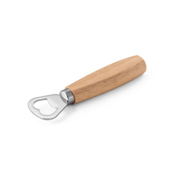 HOLZ. Otwieracz do butelek, metal i drewno P037160S