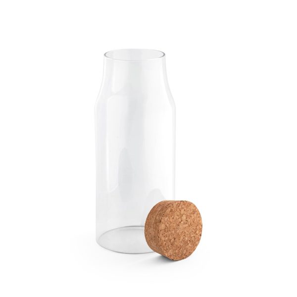 JASMIN 800. Szklana butelka z korkową pokrywką 800 ml P043824S