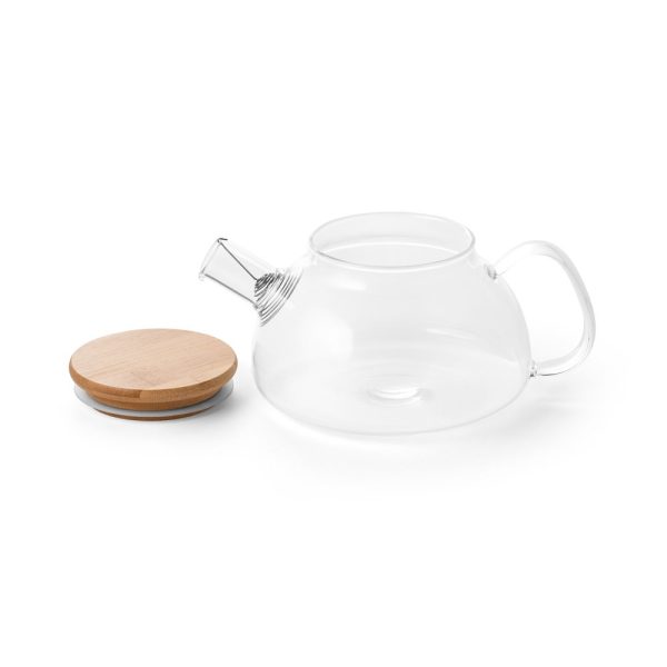 SNEAD. Czajnik ze szkła borokrzemianowego bambusową pokrywką 750 ml P043827S