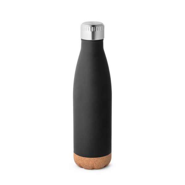 SOLBERG. Termos ze stali nierdzewnej i korkową podstawą 560 ml P043829S czarny