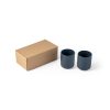OWENS. Zestaw ceramicznych kubków 280 ml P043845S granatowy