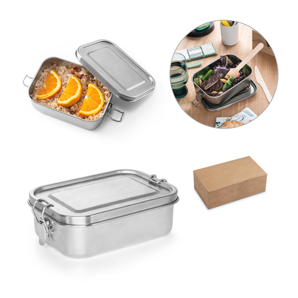 ALLSPICE. Lunch Box. Wytrzymały hermetyczny pojemnik wykonany w ze stali nierdzewnej pochodzącej (90 % recyklingu) 750 mL P054193S ST-94277-127
