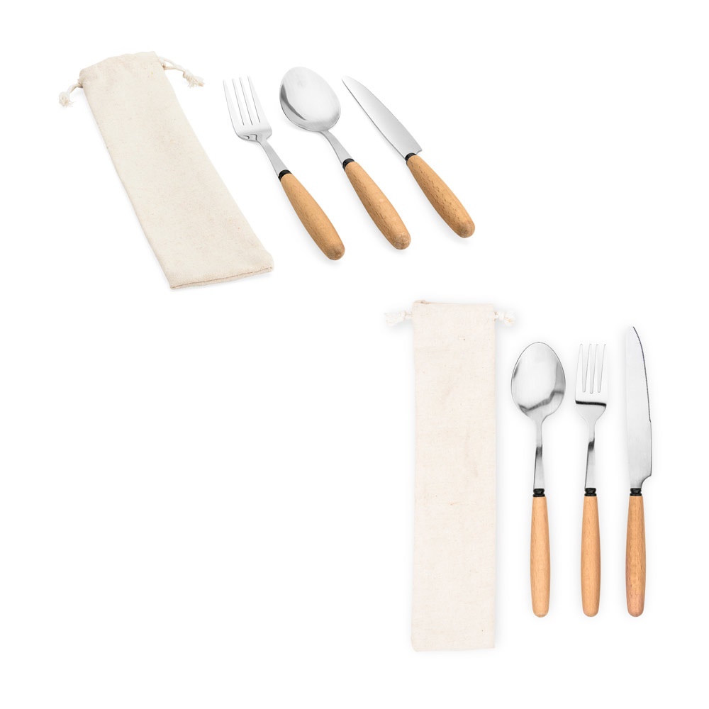 BOULUD. 3-częściowy zestaw z drewna akacjowego P097552S ST-94292-160