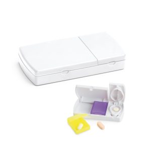 NERO. Pudełko na tabletki z 2 przegródkami P037197S ST-94307-106