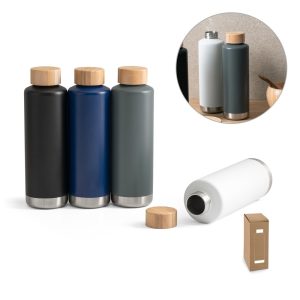 NORRE BOTTLE. Butelka próżniowa o podwójnych ściankach ze stali nierdzewnej (36% z recyklingu) 640 mL P041187S ST-94662-W