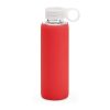 DHABI. Butelka sportowa ze szkła borokrzemowego 380 ml P037376S czerwony