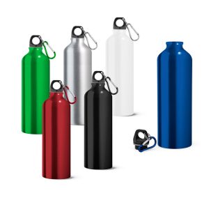 LANDSCAPE L. Aluminiowa butelka sportowa z karabińczykiem 800 ml P046640S ST-94688-W