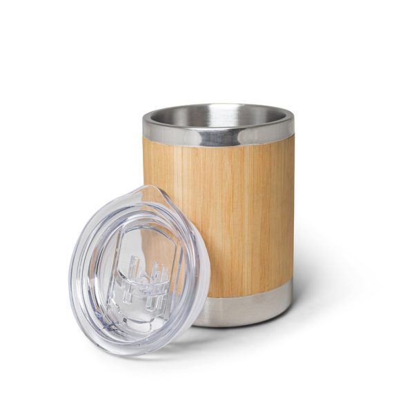 LYCKA. Kubek z bambusa i stali nierdzewnej 350 ml P041196S