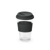 BARTY. Szklany kubek podróżny 330 ml P037500S czarny