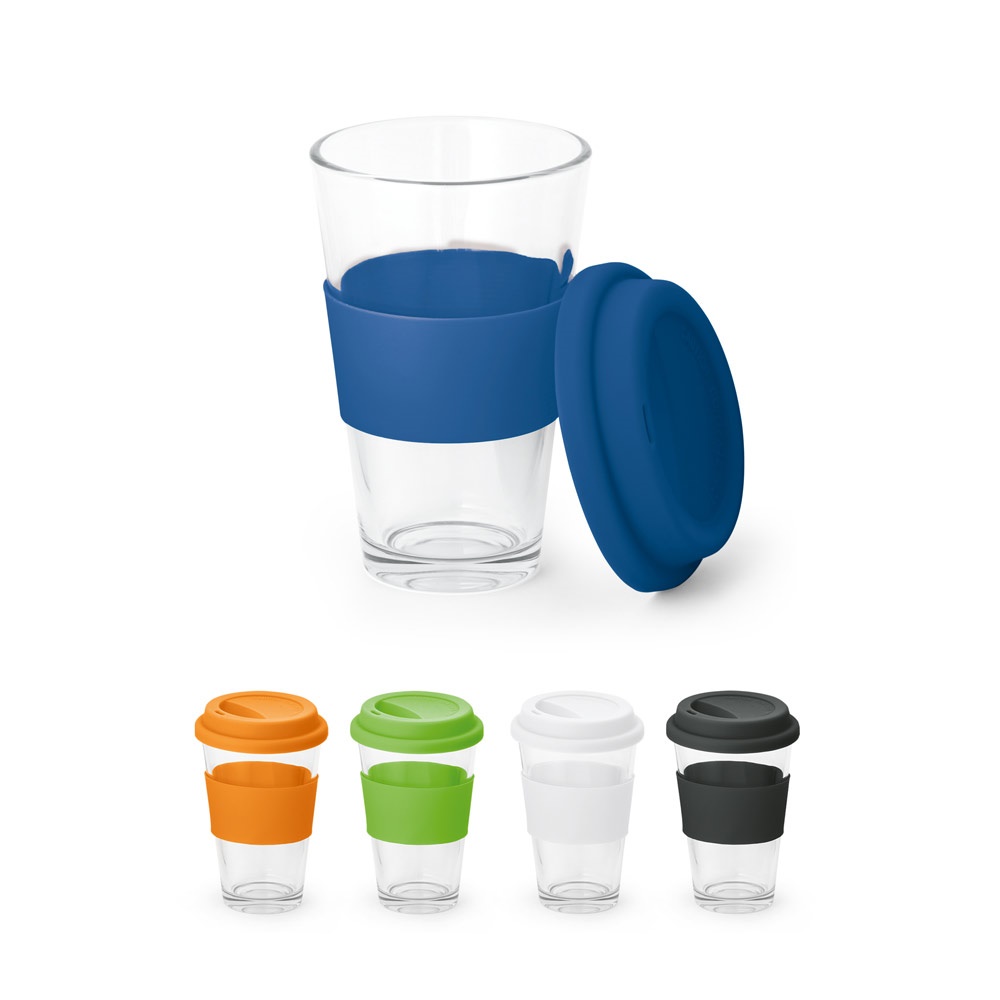 BARTY. Szklany kubek podróżny 330 ml P037500S ST-94763-W