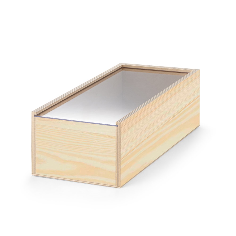 BOXIE CLEAR M. Drewniane pudełko M P047276S ST-94944-170