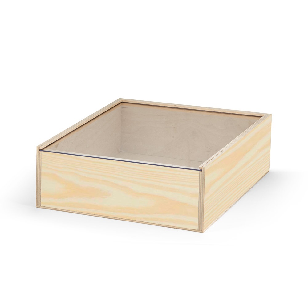 BOXIE CLEAR L. Drewniane pudełko L P047278S ST-94945-170