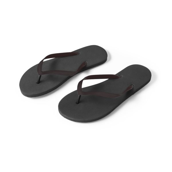 MAUPITI S / M. Wygodne kapcie z podeszwą z PE i paskiem z PVC P054200S czarny