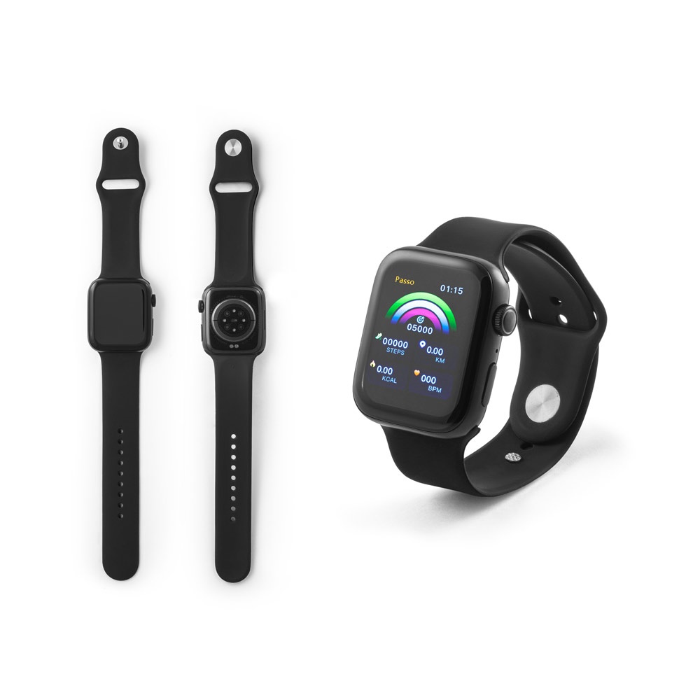 WILES. Smartwatch z ekranem 1.85”, IPX4, 3-dniową żywotnością baterii i silikonowym paskiem P054219S ST-97136-103