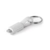 RIEMANN. Kabel USB ze złączem 2 w 1 z ABS i PVC P037691S biały
