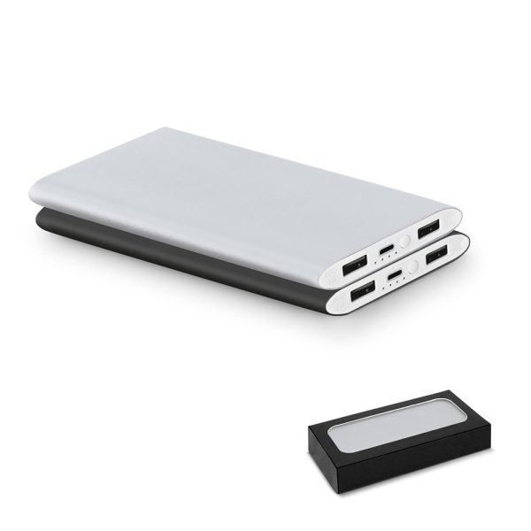 NOBEL. Power bank 7.200 mAh z aluminium pochodzącego z recyklingu (100% z rAL) P037780S