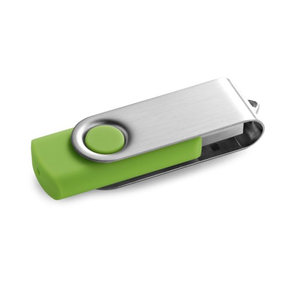 CLAUDIUS 16GB. Pamięć flash USB 16 GB z metalowym klipsem P037827S jasnozielony