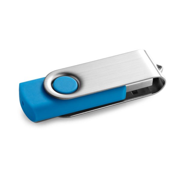 CLAUDIUS 16GB. Pamięć flash USB 16 GB z metalowym klipsem P037827S błękitny
