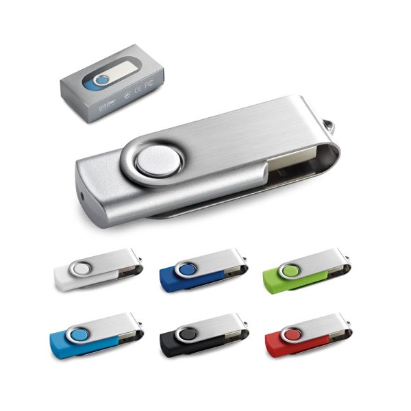 CLAUDIUS 4GB. Pamięć flash USB 4 GB z metalowym klipsem P037844S