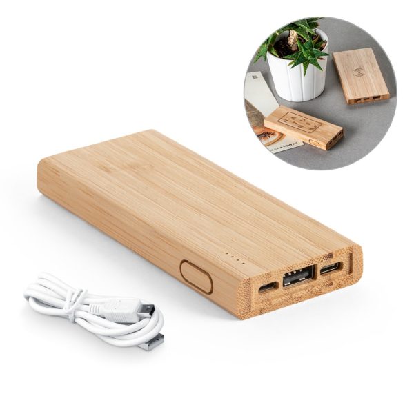 KOHN. Power bank 5.000 mAh z bambusa P037883S