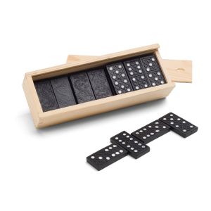 MIGUEL. Gra Domino w drewnianym pudełku z pokrywką P037909S ST-98004-150