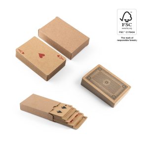 FISCHER. Talia 54 klasycznych kart z papieru kraft, z certyfikowanego materiału FSC™ i innych kontrolowanych materiałów P083176S ST-98149-103
