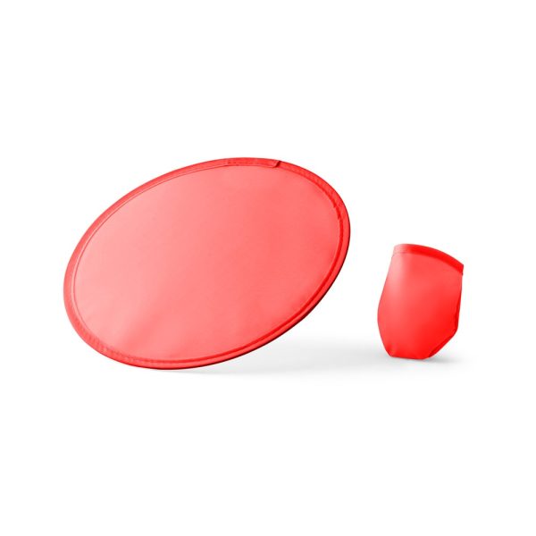 JURUA. Składane frisbee wykonane z materiału 190T P038168S czerwony
