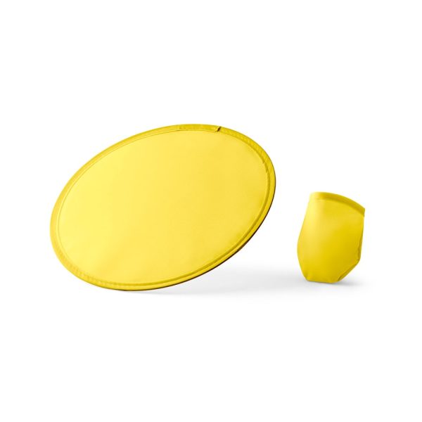 JURUA. Składane frisbee wykonane z materiału 190T P038168S żółty