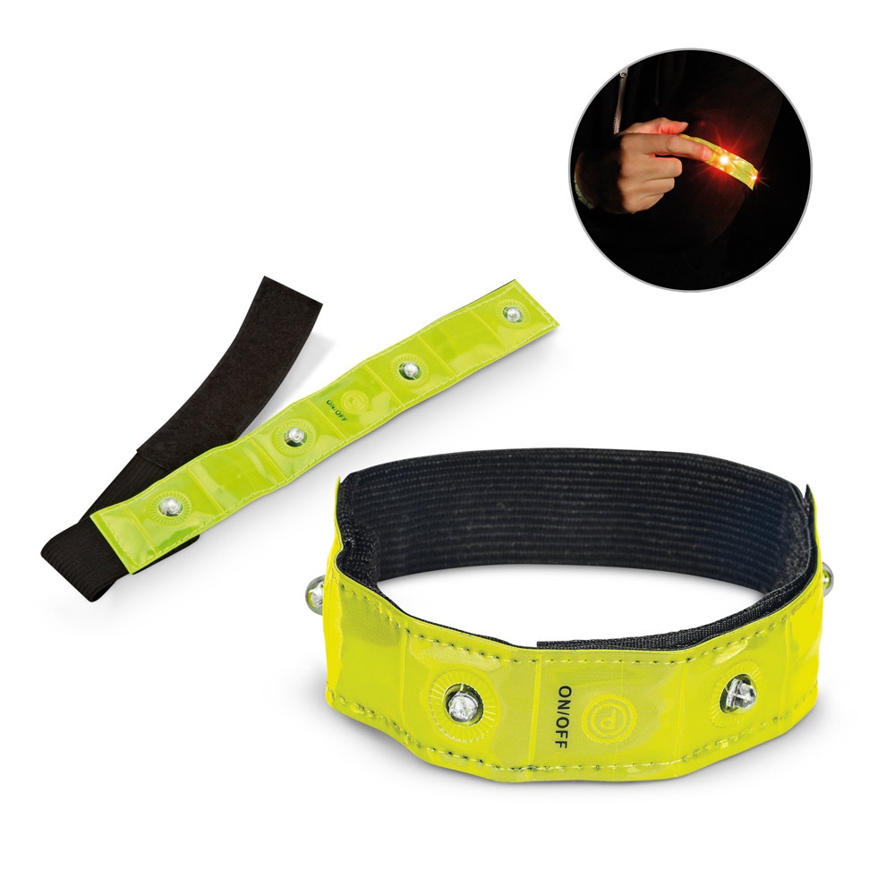 VISIBLE. Opaska odblaskowa z 4 czerwonymi diodami LED P038200S ST-98515-108