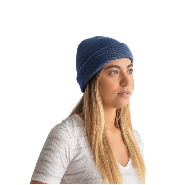 CARL. Dwuwarstwowa czapka unisex poliestru pochodzącego (100% rPET) P043877S granatowy