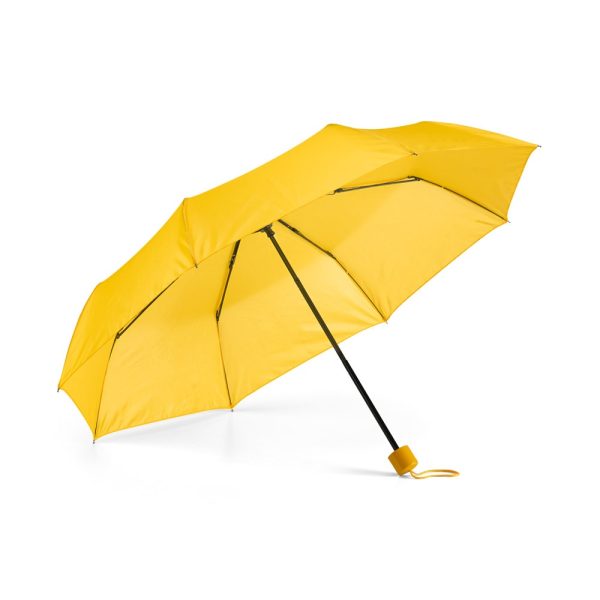 MARIA. Składany parasol z poliestru 190T P038382S żółty
