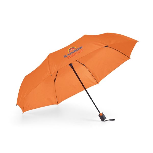 TOMAS. Parasol kompaktowy z poliestru 190T z automatycznym otwieraniem P038388S pomarańczowy