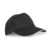 CLAIRE. 100% poliestrowa czapka typu sandwich P038536S czarny