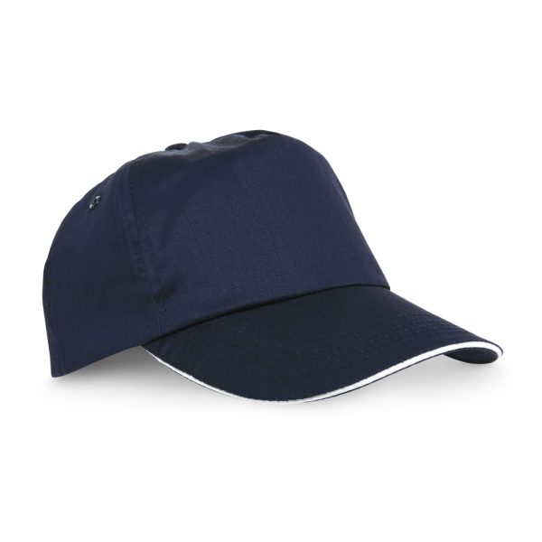 CLAIRE. 100% poliestrowa czapka typu sandwich P038536S granatowy
