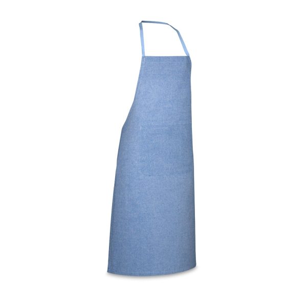 ZIMBRO. Fartuch zawierający bawełnę pochodzącą z recyklingu (140 g/m²) P041303S szafirowy