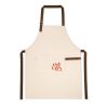 HOLM. Fartuch z płótna 100% bawełny (320 g/m²) z metalowymi detalami P043890S