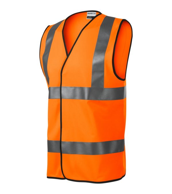 Kamizelka odblaskowa unisex HV Bright P030451F fluorescencyjny pomarańczowy