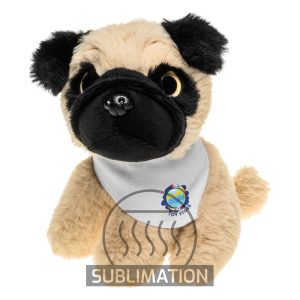 Pluszowy pies mops | Aksel P008435X AX-HE745-18