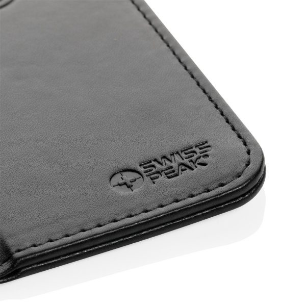 Podkładka pod mysz Swiss Peak, ładowarka bezprzewodowa 10W, PU z recyklingu P044034X