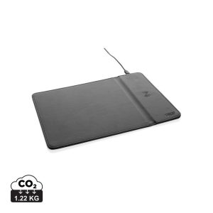 Podkładka pod mysz Swiss Peak, ładowarka bezprzewodowa 10W, PU z recyklingu P044034X AX-P300.241
