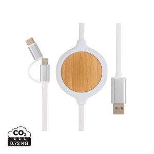 Kabel do ładowania 3 w 1, ładowarka bezprzewodowa 5W P009786X AX-P302.253