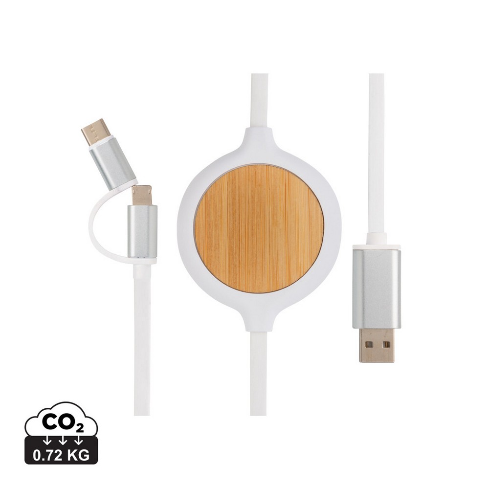 Kabel do ładowania 3 w 1, ładowarka bezprzewodowa 5W P009786X AX-P302.253