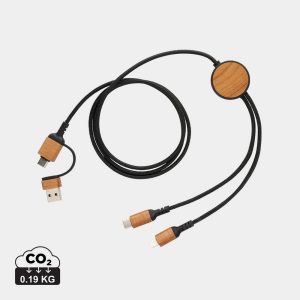Kabel do ładowania 6 w 1 Ohio, plastik z recyklingu P050250X AX-P302.861
