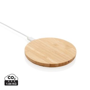 Bambusowa ładowarka bezprzewodowa 5W P042629X AX-P308.229