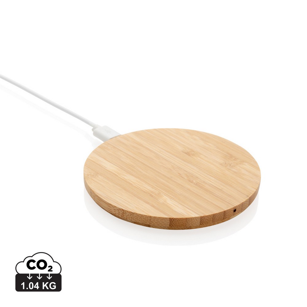 Bambusowa ładowarka bezprzewodowa 5W P042629X AX-P308.229