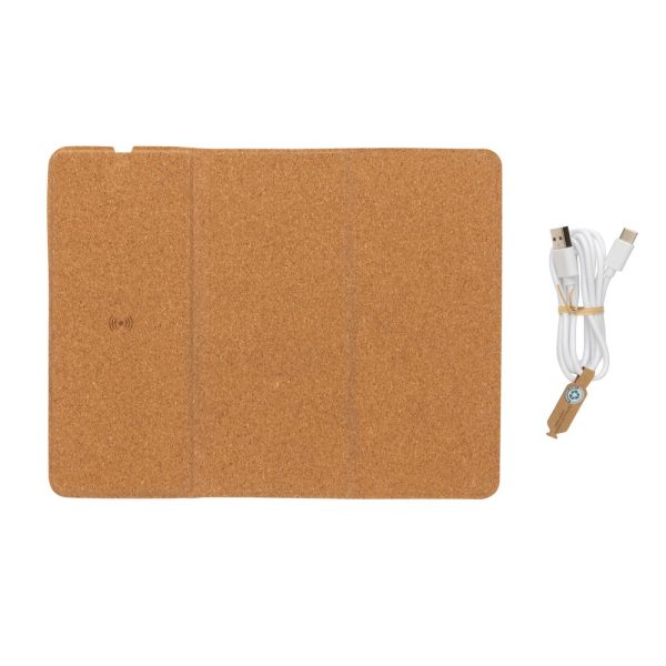 Korkowa podkładka pod mysz, ładowarka bezprzewodowa 10W P047353X