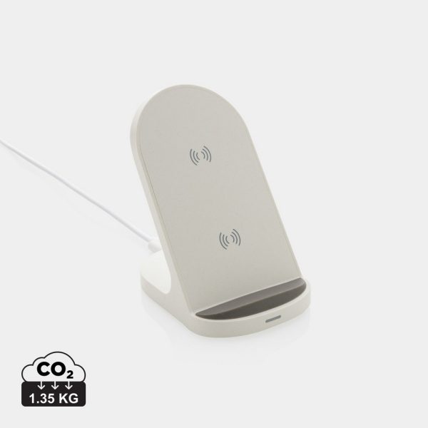 Ładowarka bezprzewodowa z podwójną cewką 15W P044459X biały