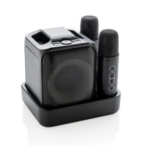 Zestaw do karaoke Singvibe, głośnik bezprzewodowy i dwa mikrofony P084205X AX-P331.0601
